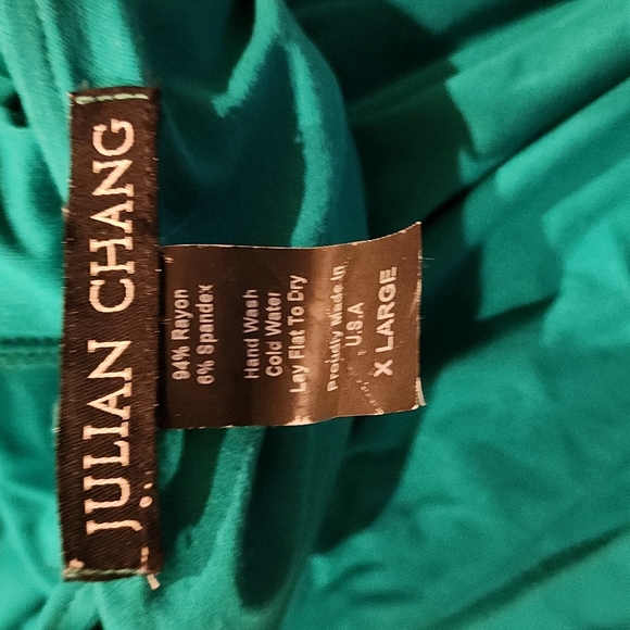 Teal Waterfall Open Front Cardigan Size XL - Picture 7 of 7
